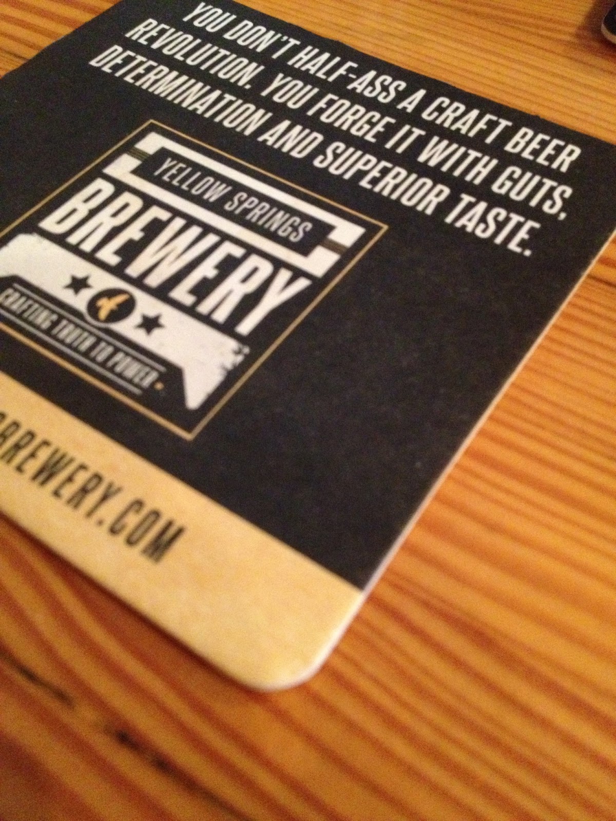 slow, simple, self Yellow Springs Brewery in Yellow Springs, Ohio