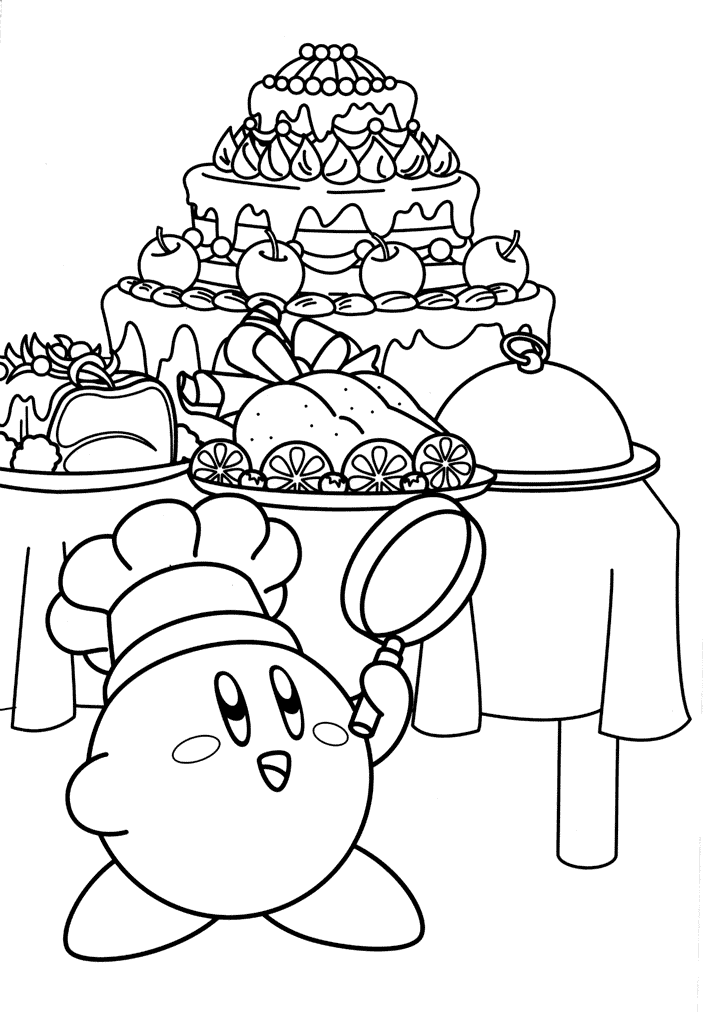 Cute Kirby Coloring Pages Picture