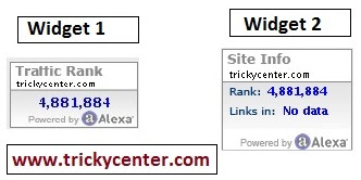 Alexa Ranking widget for Blogger