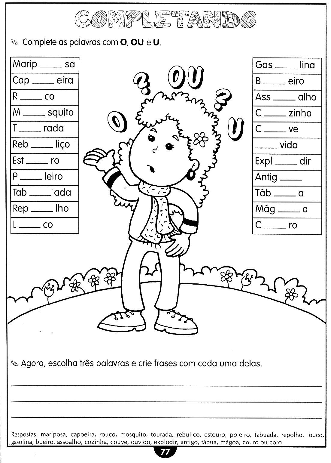 40 Atividades Português (Reforço 4º e 5º Ano) com GABARITO PAG77