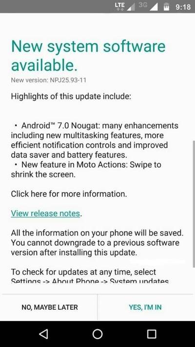 Moto G4/G4 Plus Install Official Android 7.0 Nougat (Soak Test) 