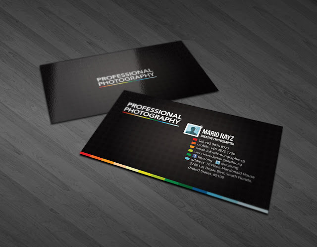 Creative Photography Business Cards Design