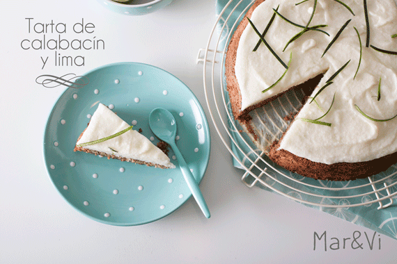 tarta de calabacín y lima