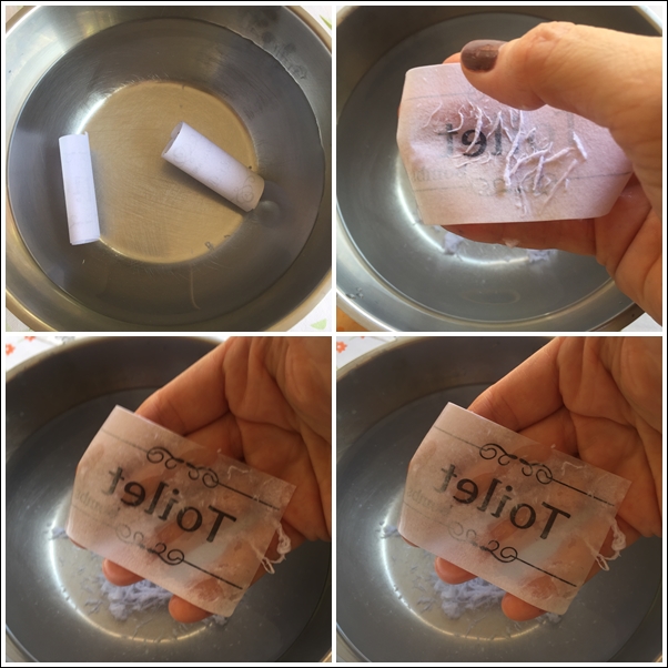 etiqueta adesiva transparente feita com fita