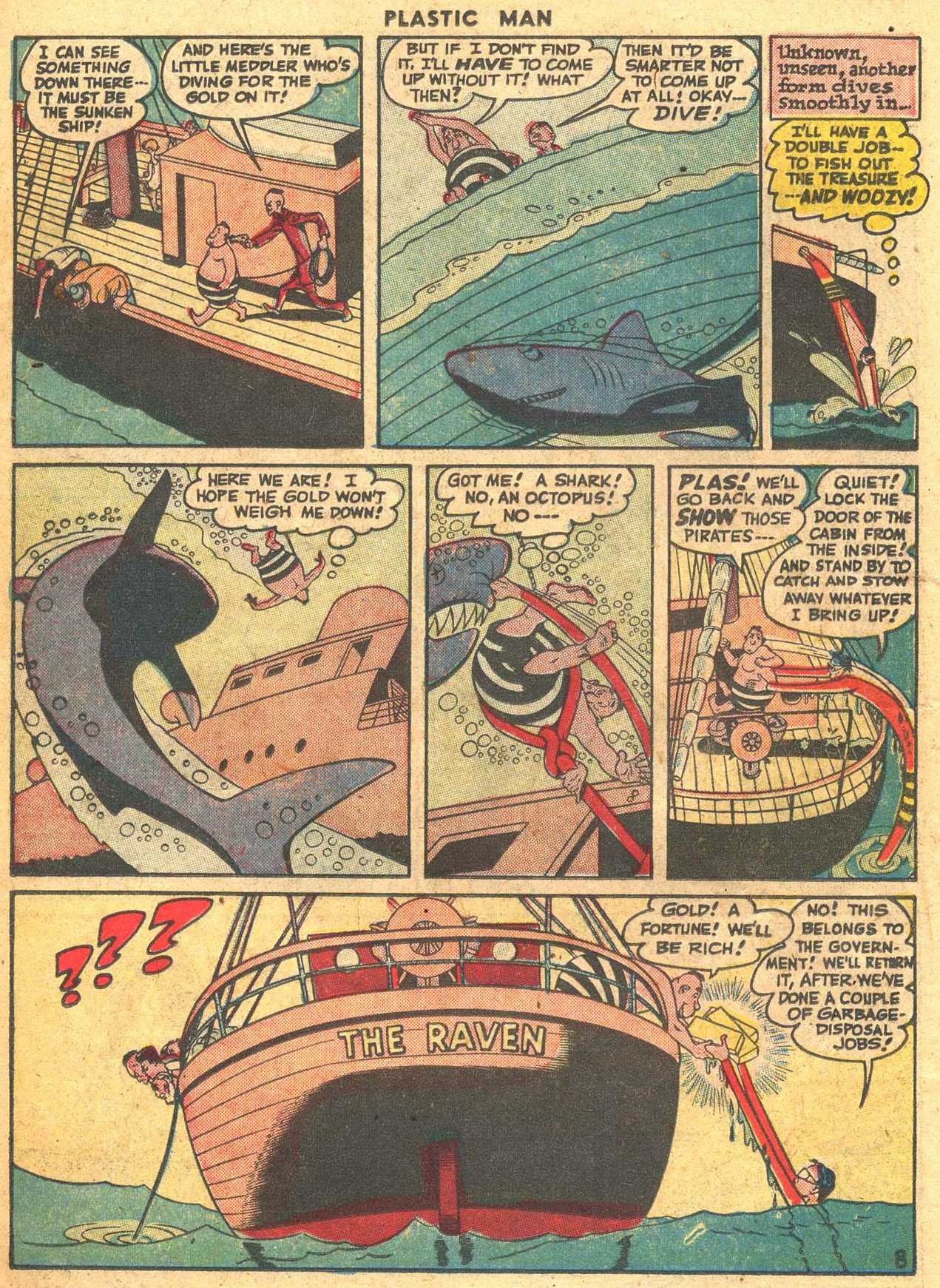 Read online Plastic Man (1943) comic -  Issue #7 - 22