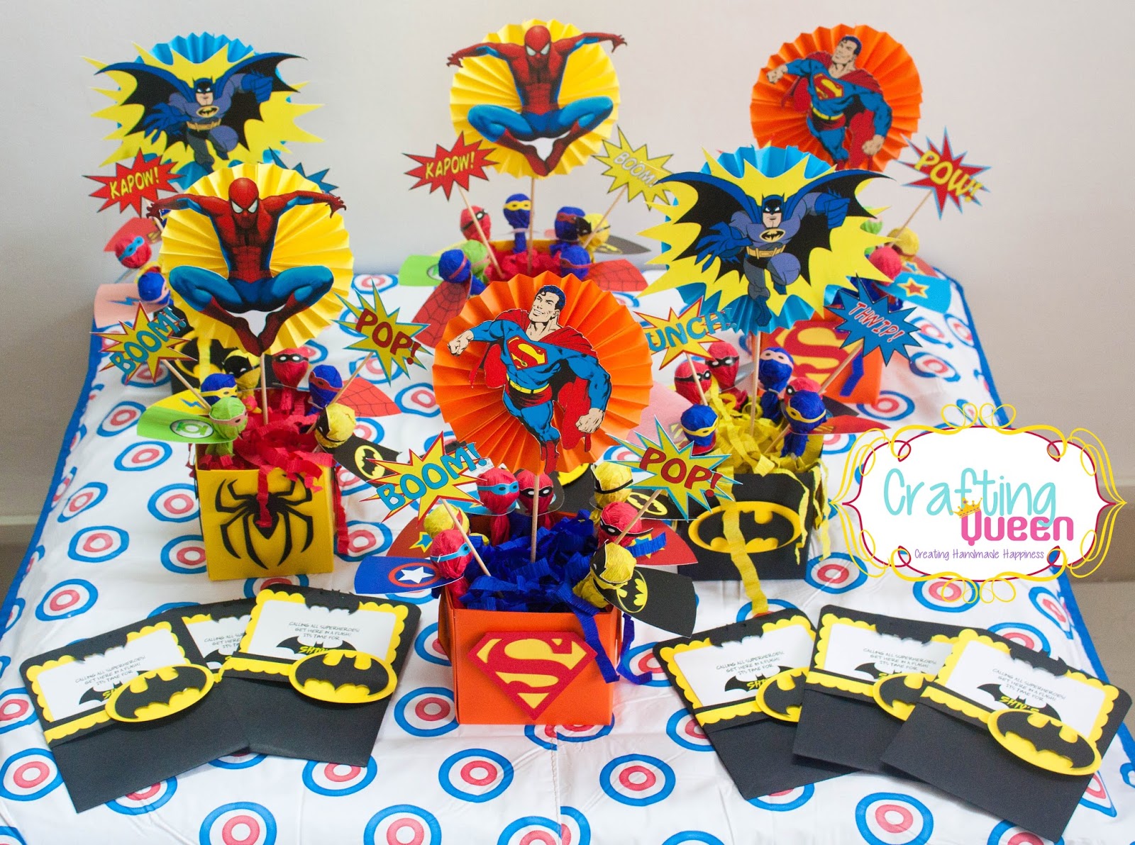 Crafting Queen Superhero Theme Birthday Party Superhero Theme Birthday Party