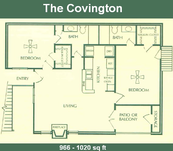 Tuckernuck Trail Apartments, Henrico, VA: Two Bedroom - Covington