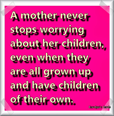 Open Your Eyes. Life Is Beautiful: A mother never stops worrying