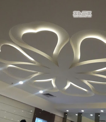 POP design false ceiling designs for living room with LED indirect lighting ideas