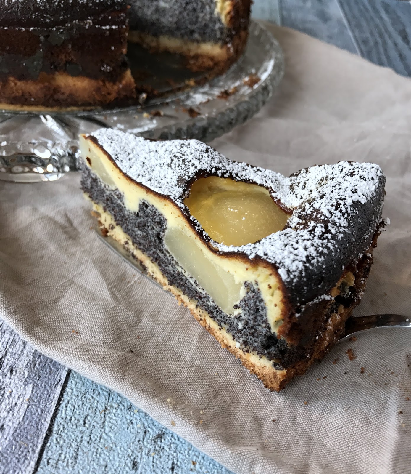 LanisLeckerEcke: Mohn-Birnen-Kuchen mit Schmandguss