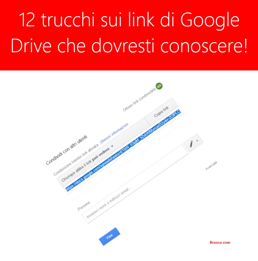 12 trucchi sui link di condivisione di Google Drive