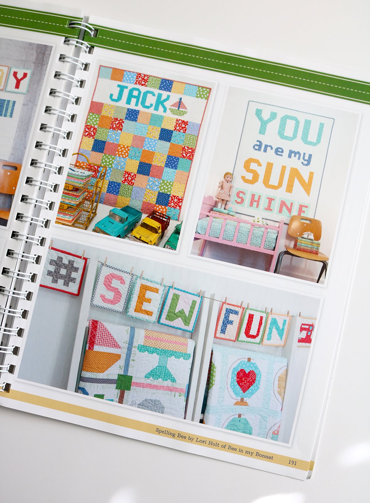A Bright Corner Scrappy Apples Mini Quilt + Spelling Bee Book