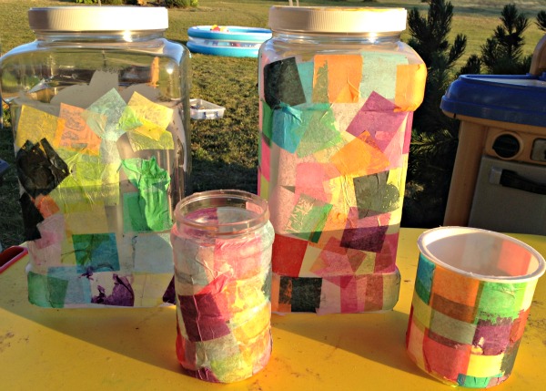 Cachey Mama's World of Learning: Tutorial Tuesday: Tissue Paper Containers