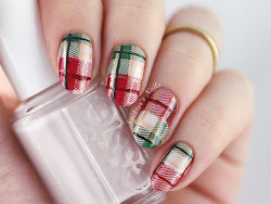 nails plaid essie nail feat urban jungle
