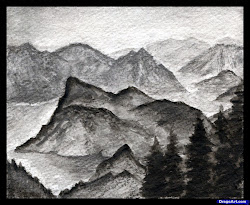 mountains draw step landscape realistic sketch mountain drawing landscapes water awesome papa kantri posted am steps sheet