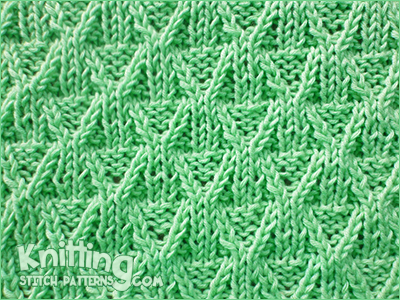 Reversible knitting pattern. The Wickerwork stitch would be great for scarves, blankets, and baby blankets!