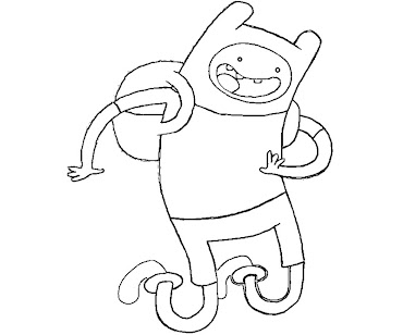 #1 Finn Coloring Page
