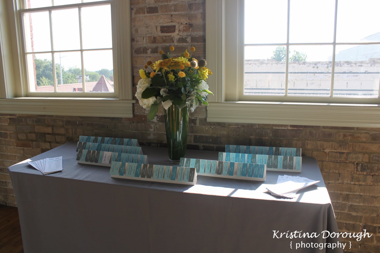 Whimsically Wishing Teal, Gray + Yellow Wedding Manassas Candy Factory
