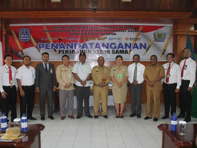 Maksimalkan Pengelolaan Kasda, Pemkab Biak Numfor Kerjasama dengan 5 Institusi Maksimalkan Pengelolaan Kasda, Pemkab Biak Numfor Kerjasama dengan 5 Institusi