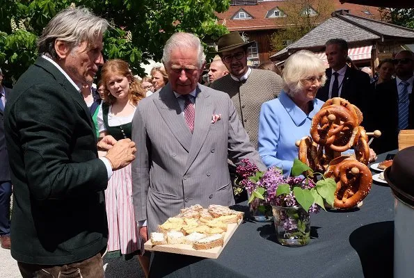 The Prince of Wales and The Duchess of Cornwall visited the Herrmannsdorfer Organic Farm