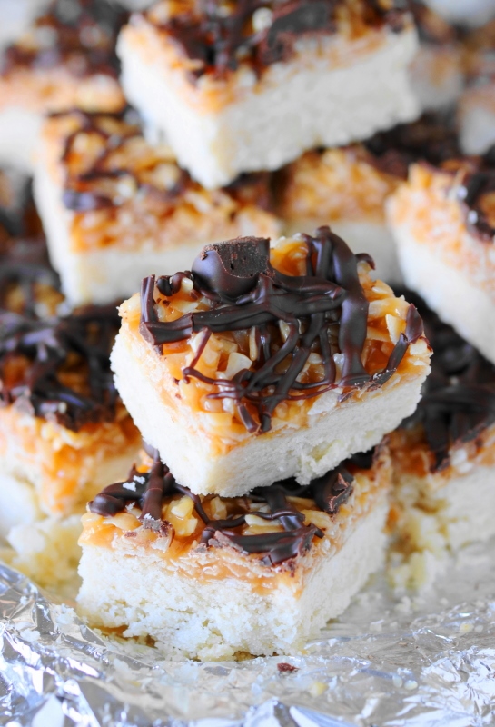 Homemade Samoas Bars The Kitchen is My Playground