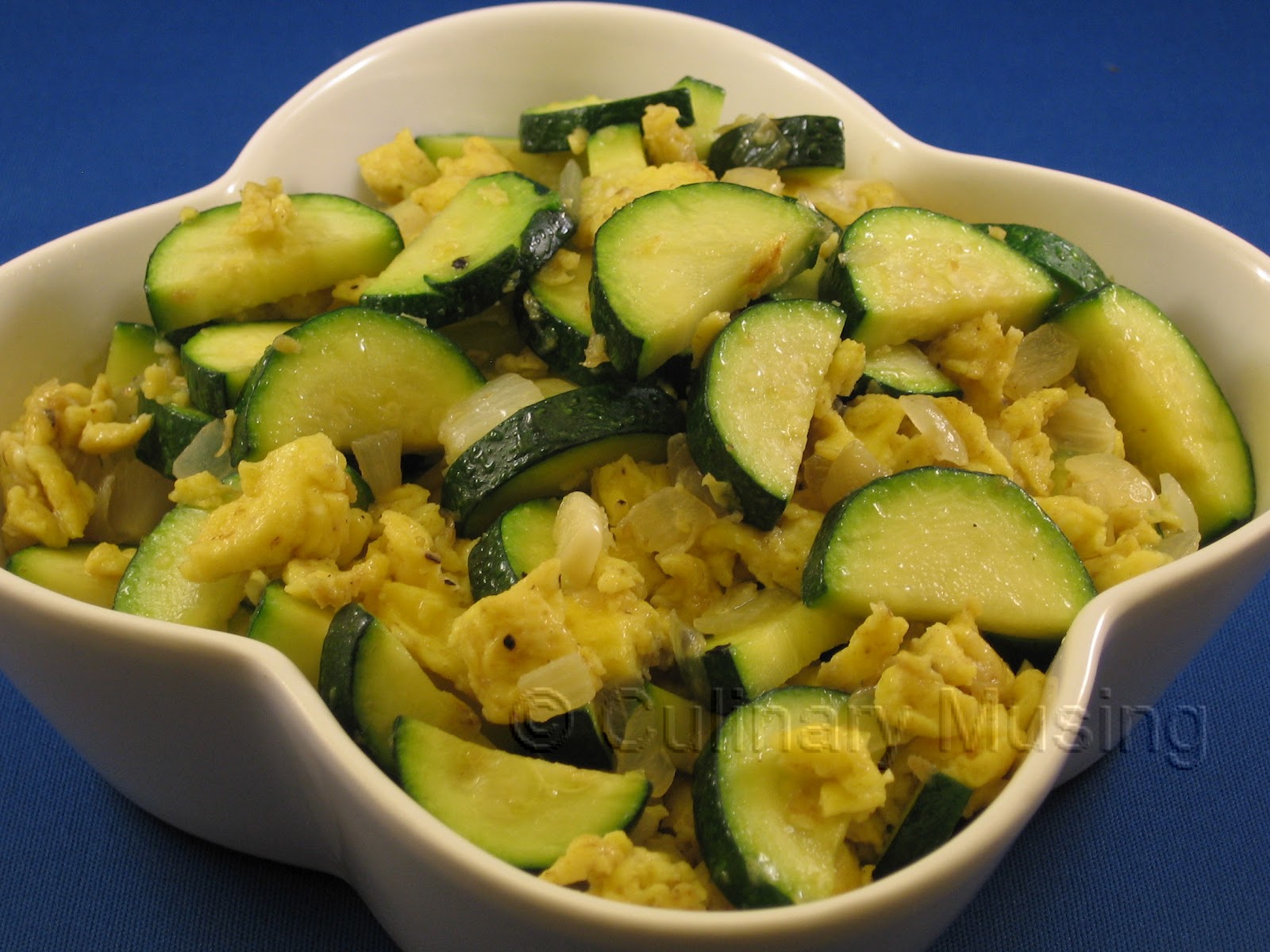 Culinary Musing of a Silicon Valley Mom Zucchini with Scrambled Eggs