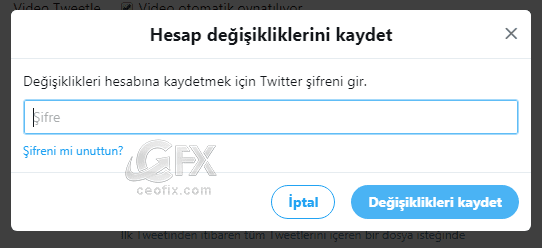twitter şifre değiştir- www.ceofix.com