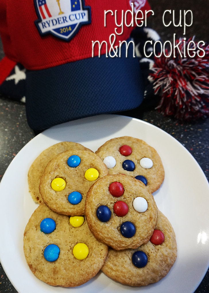 Ryder Cup M&M Cookies // A Style Caddy