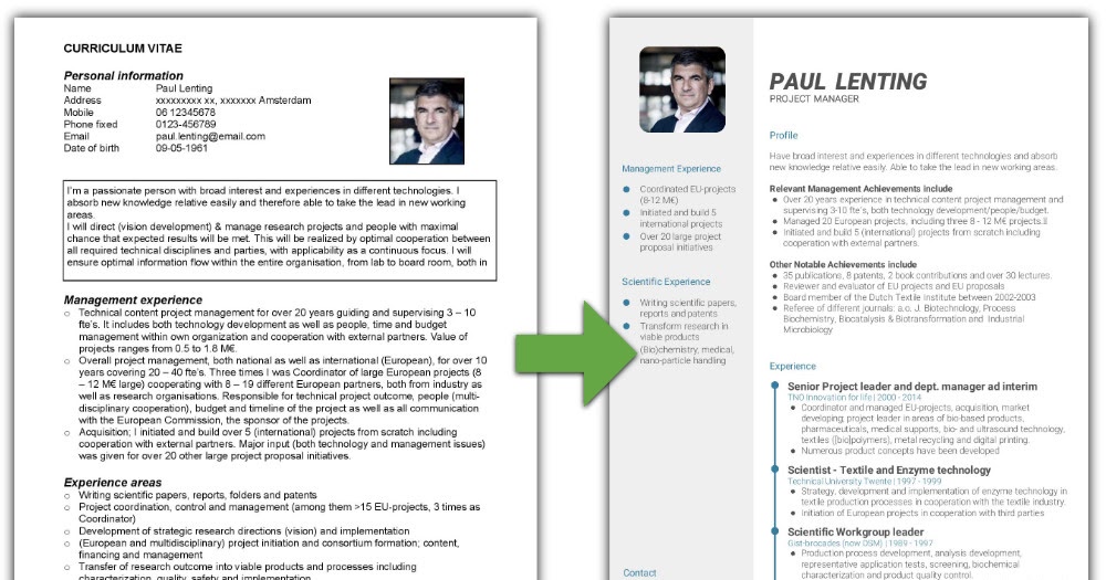 Curriculum vitae bidan picture