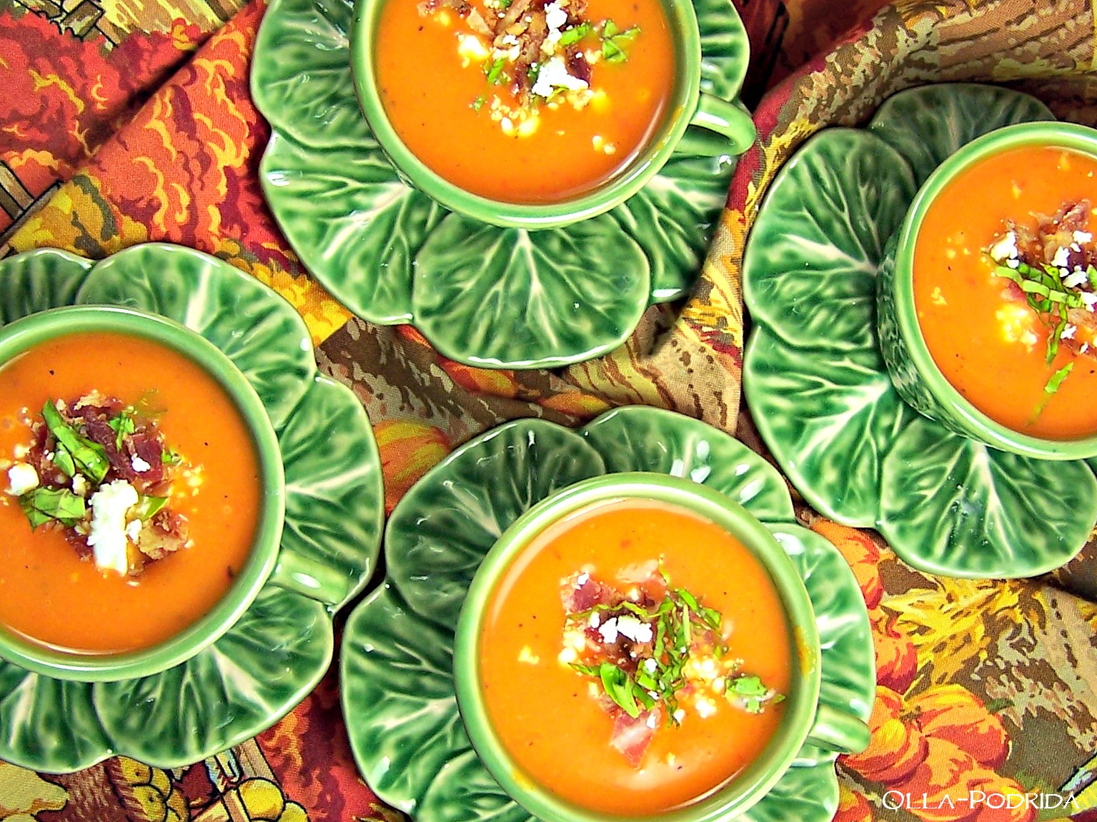 OllaPodrida Butternut Squash and Roasted Red Pepper Soup