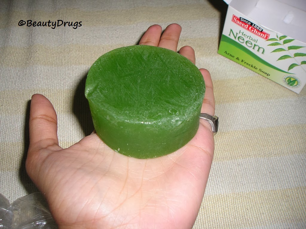 Beauty Drugs Herbal Neem Acne & Freckle Soap Saeed Ghani
