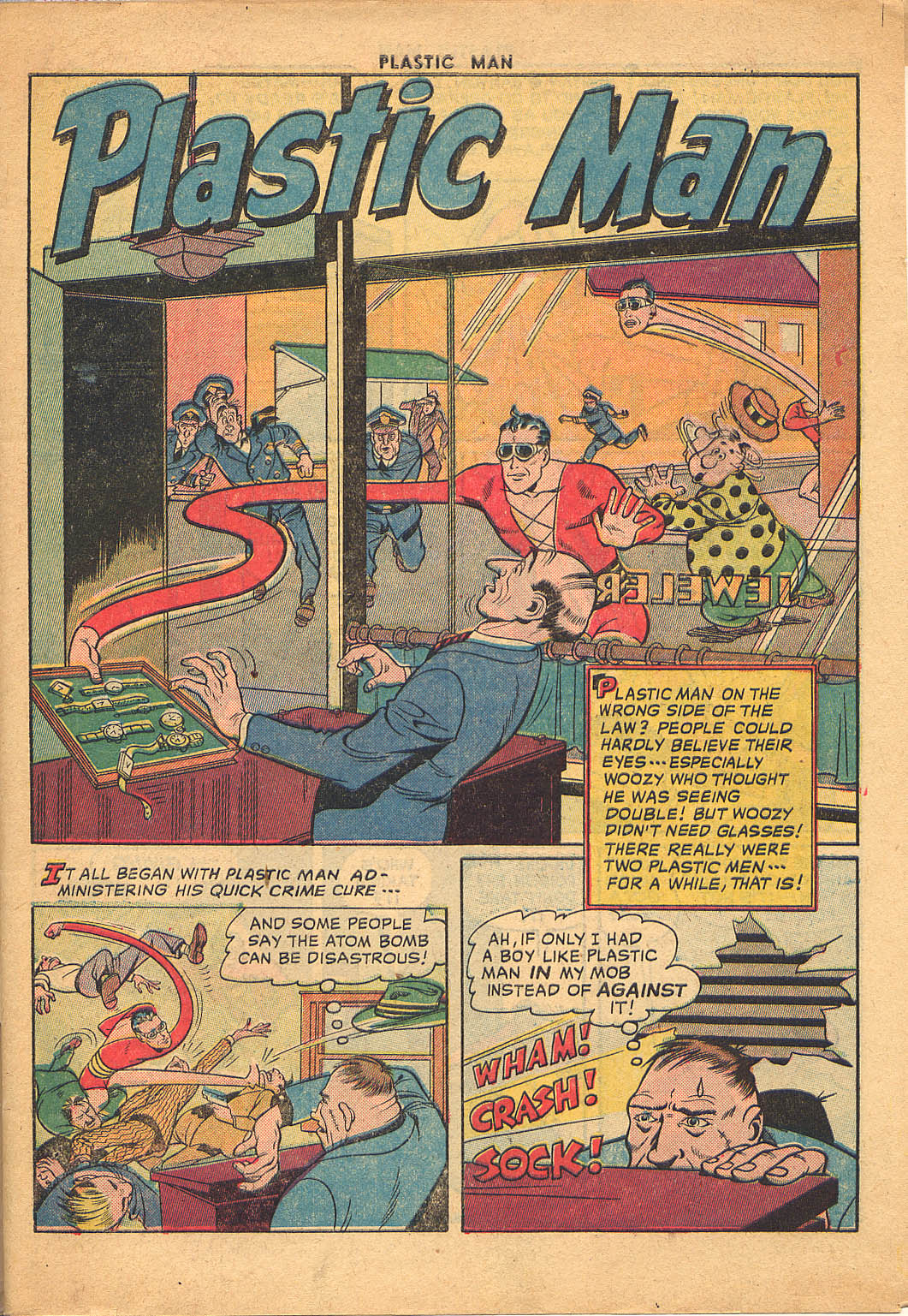 Read online Plastic Man (1943) comic -  Issue #26 - 3