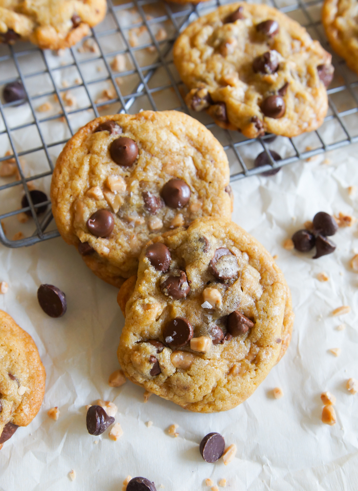 Brown Butter and Toffee Chocolate Chip Cookies