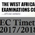 WAEC Releases Timetable For May/June 2017 Examinations