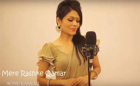 Mere Rashke Qamar Lyrics - Sonu Kakkar | Female Cover