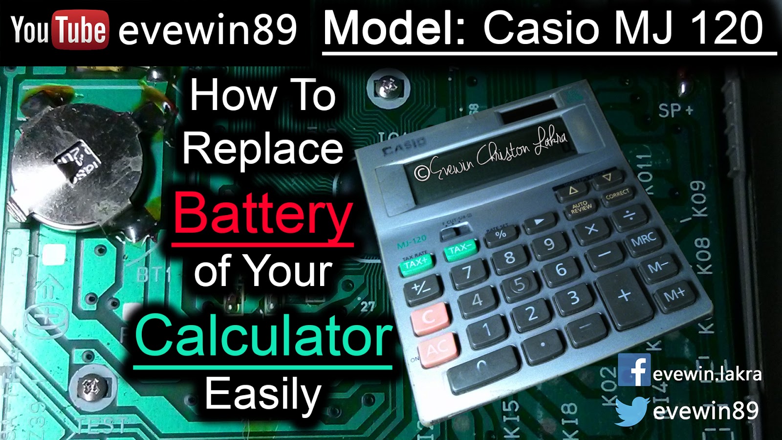 Evewin Photo How To Replace The Battery of Your Calculator Easily