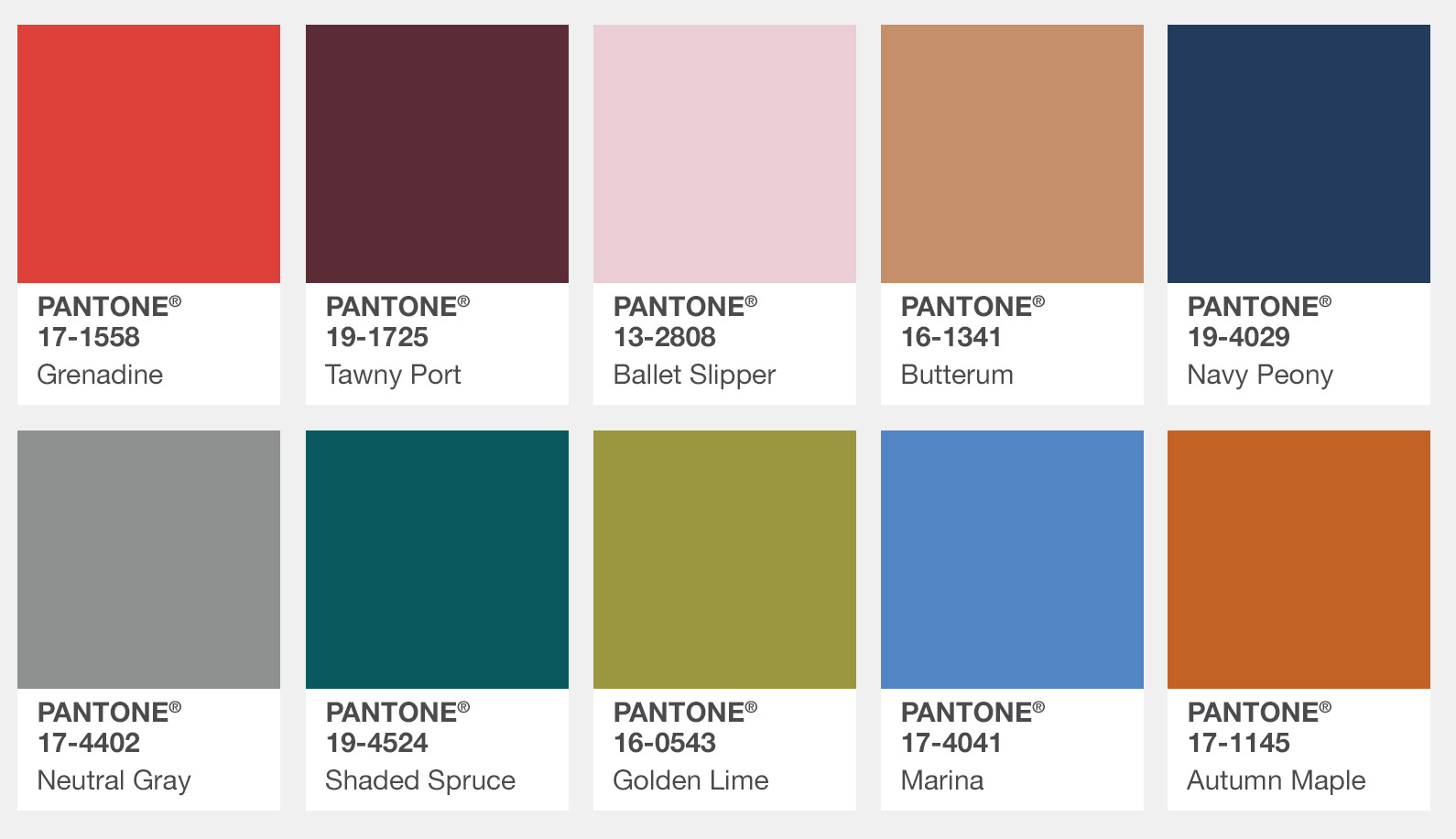 Pantone color report fall 2017- New York