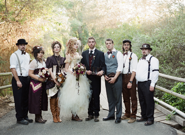 Devilinspired Steampunk Dresses What To Wear A Themed Steampunk Style Wedding