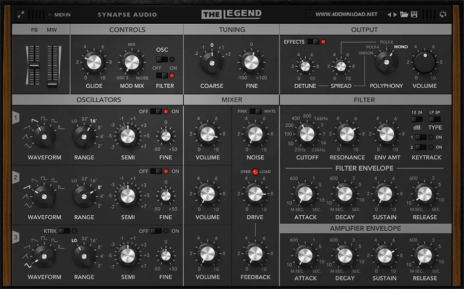 Download Synapse Audio The Legend v1.5.0 for Windows