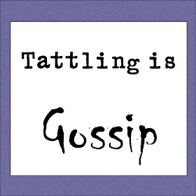 tattling is gossip