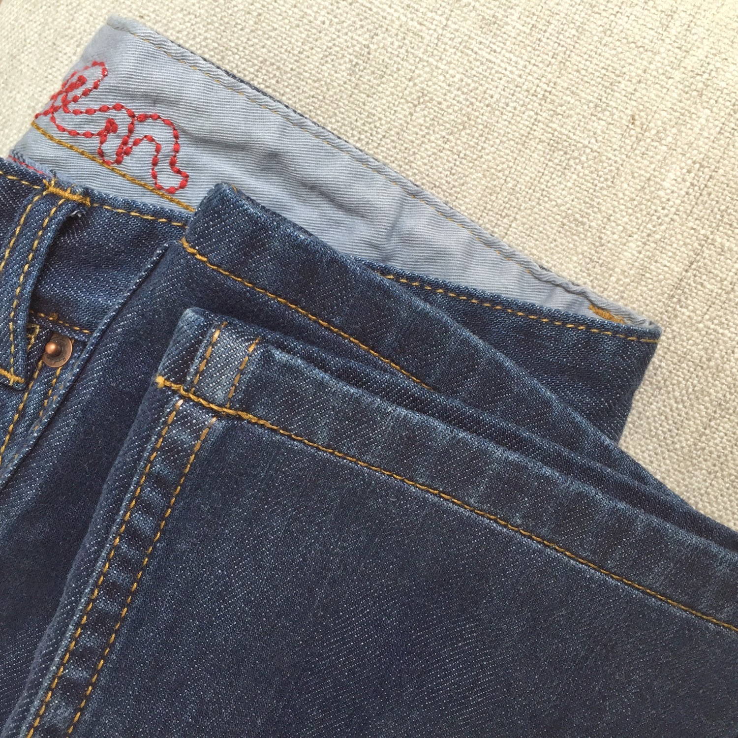 Flossie Teacakes: A sneaky way to shorten jeans