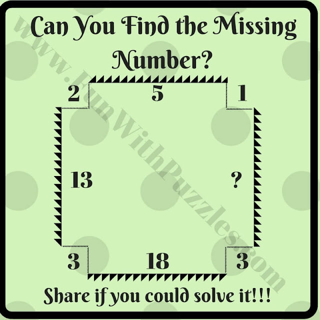 Tough Logic Maths Question to find value of missing number
