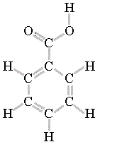 Benzoic Acid Structure.