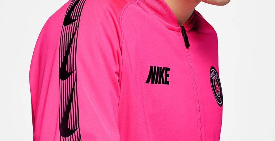 psg training jacket pink