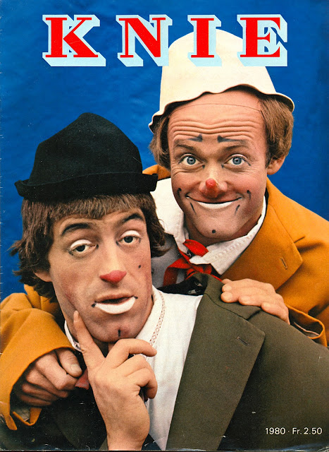 Illustré du cirque National Suisse avec Gaston et Rolf Knie junior en couverture