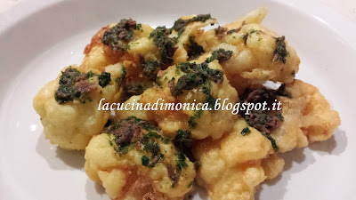 cavolfiore con salsa di acciuga