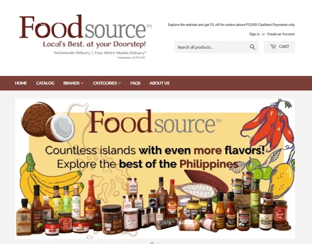 Foodsource PH website