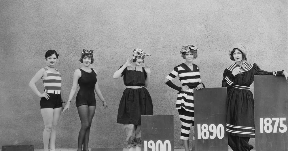 The Changing Shape of Female Swimwear, From Victorian Era to the Late
