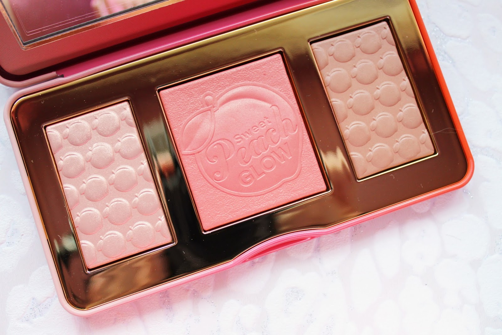 Too Faced Sweet Peach Glow Palette & Gloss — Hannah Heartss