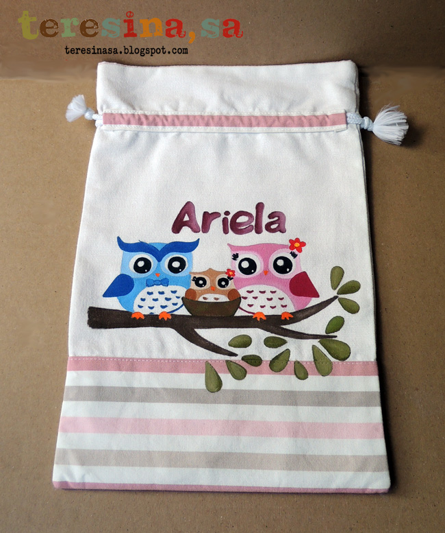 Bolsas para bebé pintadas a mano